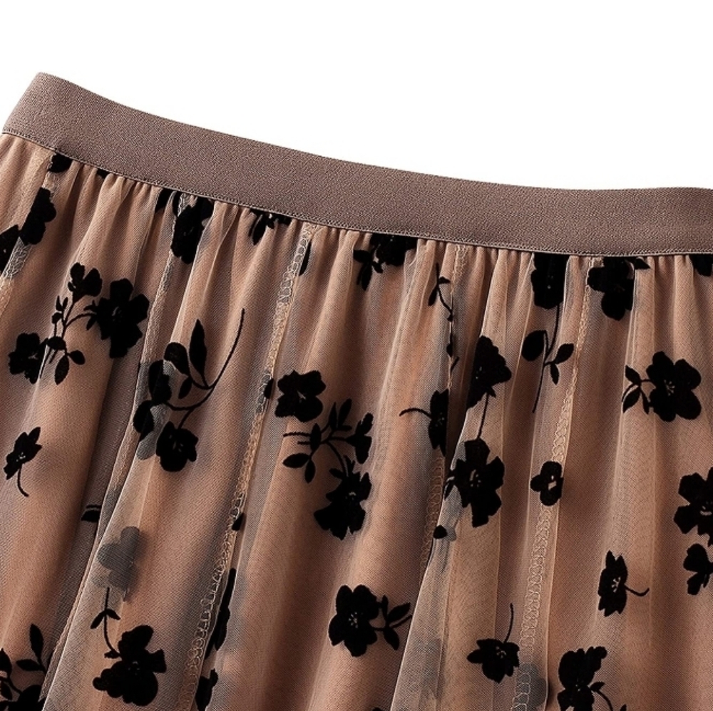 Women Skirt Tutu Tulle Elastic High Waist Layered - Picture 4 of 4